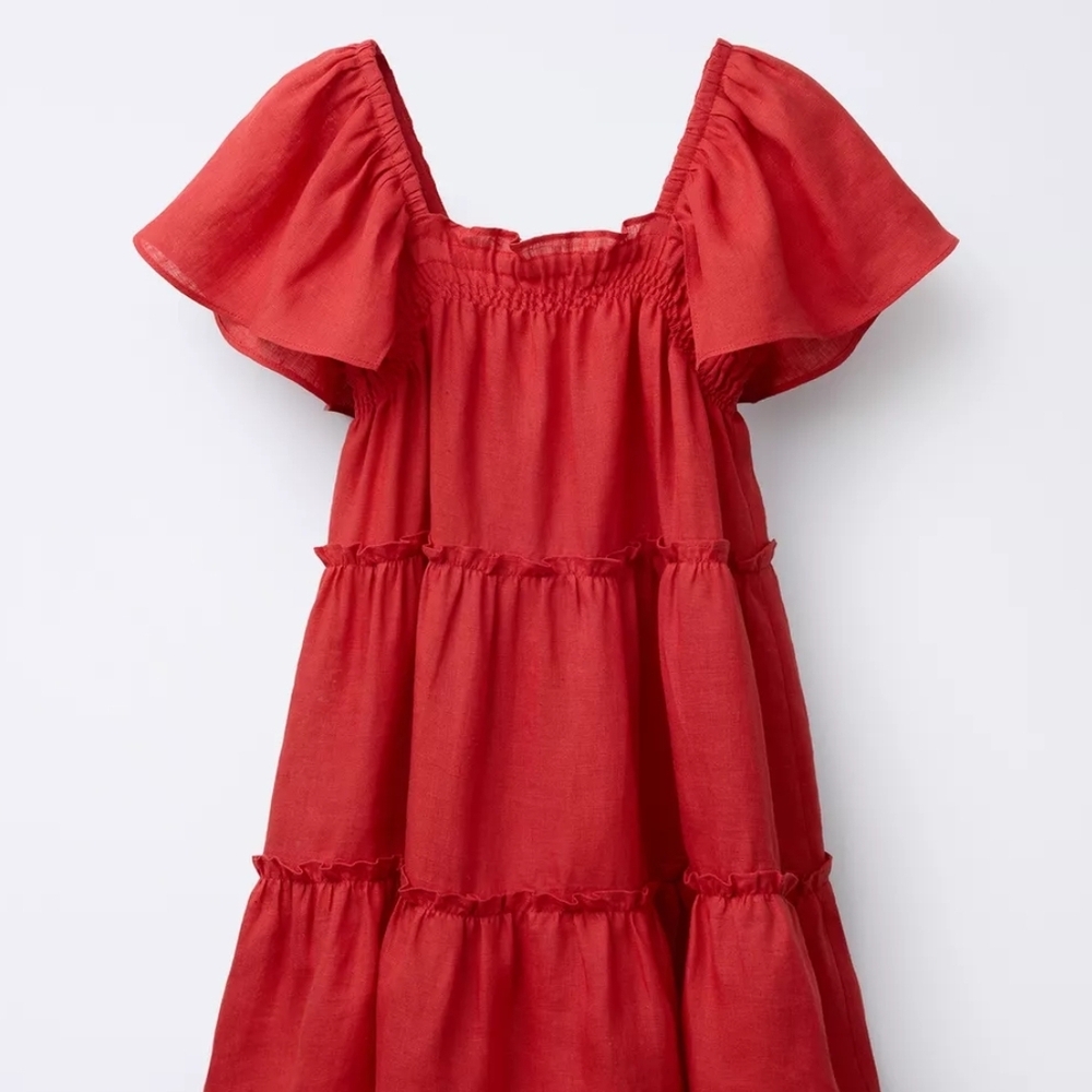 Zara Vibrant Red Kids Dress